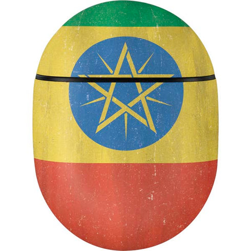 Ethiopia Flag Distressed Google Pixel Buds Skin